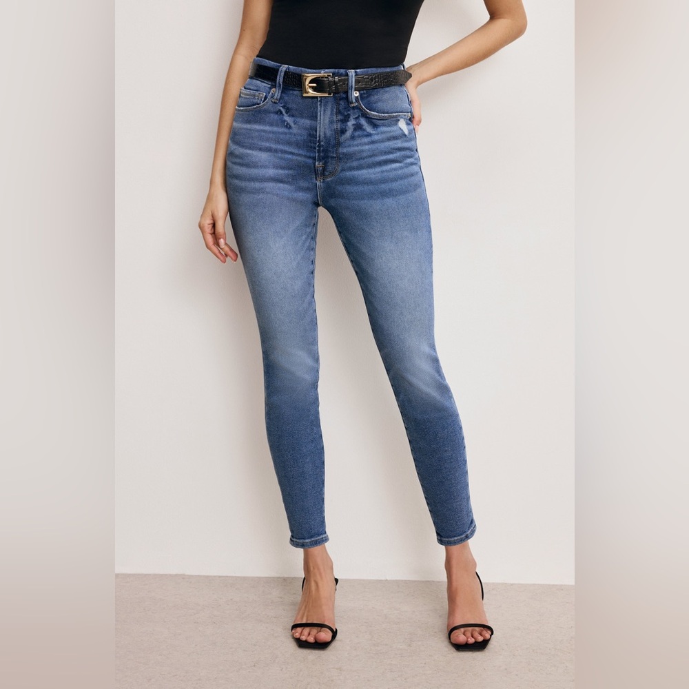 Max Jeans Faded Blue Ankle Jeans Max Studio 10.  Stretch crop Low Rise #5